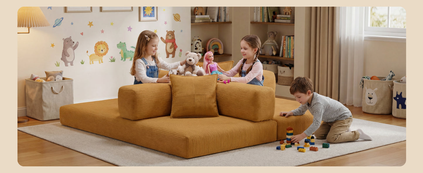 78.8" Convertible Sofa Bed,Corduroy Futon Couch with Storage Pocket,Folding Pull Out Futon Sofa,No Assembly Boneless Couch for Living Room,Green