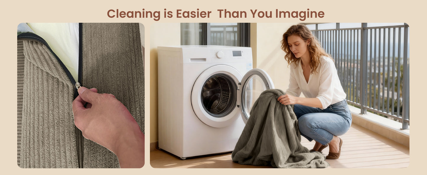 78.8" Convertible Sofa Bed,Corduroy Futon Couch with Storage Pocket,Folding Pull Out Futon Sofa,No Assembly Boneless Couch for Living Room,Green