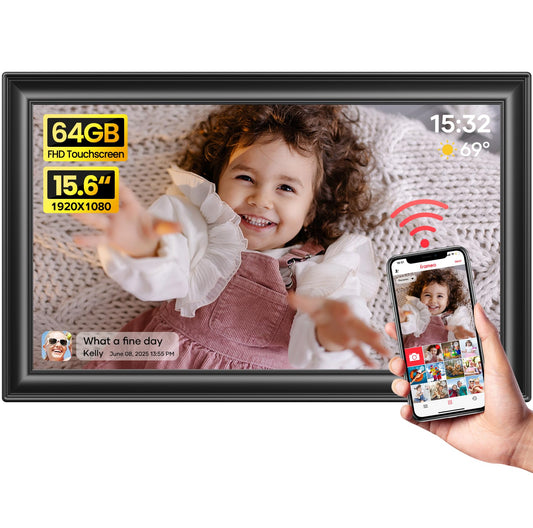 🖼️✨ Frameo Moments™ 15.6” Smart WiFi Memory Frame ✨🖼️